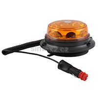 Maják oranžový magnetický, 8× LED, 24 W, 77×145 mm