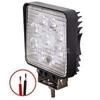 Pracovní světlo 650 lumenů, 9× LED, 107×107×30 mm