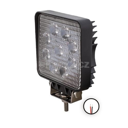 Pracovní světlo 650 lumenů, 9× LED, 107×107×30 mm