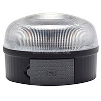 Bezpečnostní maják a světlo, magnetické, bateriové 1×9 V, 12 LED, 58×85 mm