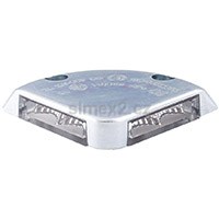 Světlo výstražné na hydraulické čelo, 4 LED, 74×74×14 mm