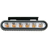Světlo výstražné oranžové – predátor, 9–33 V, 6 LED, 18 W, 142×30×35 mm