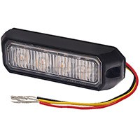 Světlo výstražné oranžové – predátor, 9–33 V, 4 LED, 12 W, 96×28×19 mm