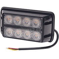 Světlo výstražné oranžové – predátor, 9–33 V, 2×4 LED, 24 W, 132×66×30 mm
