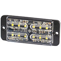 Světlo výstražné oranžové – predátor, 9–33 V, 12 LED, 36 W, 120×52×14 mm