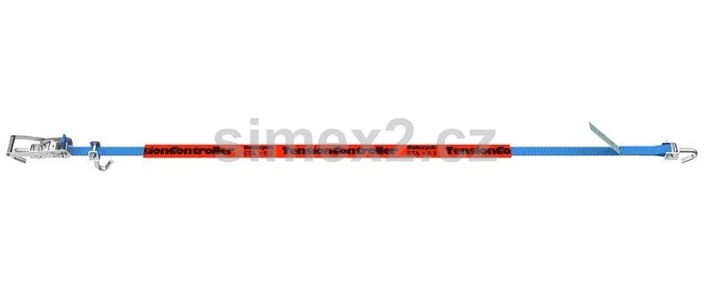 Upínací pás LOHR pro převoz vozidel, ETA, pevnost 3000 kg, šíře 35 mm, délka 2,8 m, návlek 1100 mm